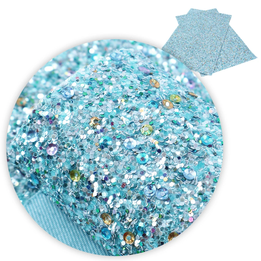 David accessories 30*140 см блестящие пайетки Карамельный цвет из искусственной кожи в стиле пэчворк для волос с бантом, Сумки материалы "сделай сам", c6684