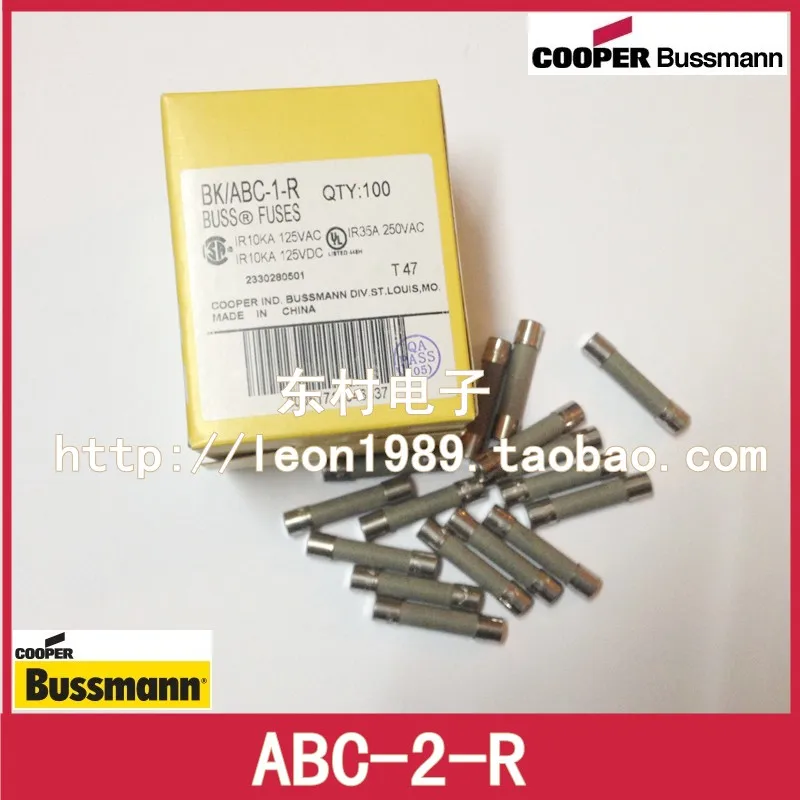 

[SA]United States BUSSMANN Fuses BUSS FUSE ABC-2-A 2A 250V 6.4 * 31.7mm fast break--50pcs/lot