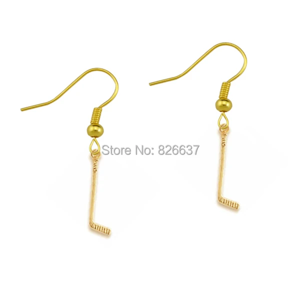 Рыболовный крючок цинковый сплав серебряный цвет золотой хоккейная клюшка