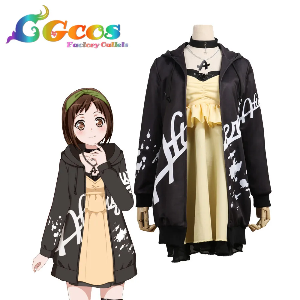 CGCOS Косплэй костюм Bang Dream! Afterglow второй ключ визуальный Hazawa Tsugumi Повседневное