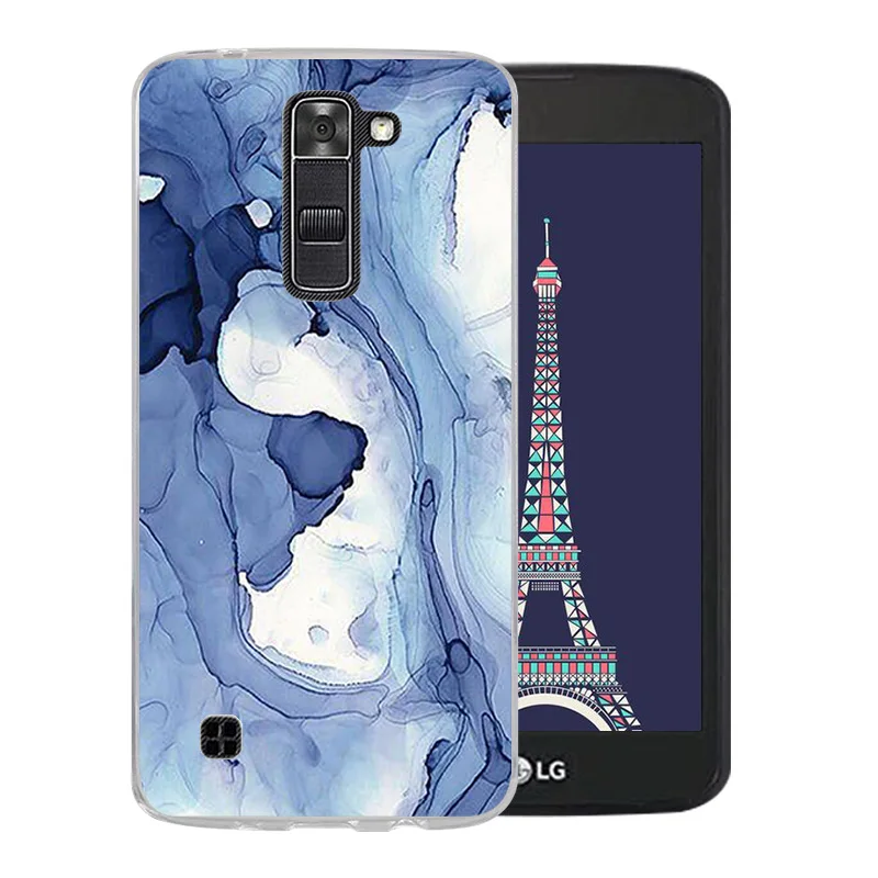 Soft Silicone Back Cover Color Stone Pattern Coqa for LG K7/Tribute 5 LS675/X210 X210DS Phone Case For K7 Shell |