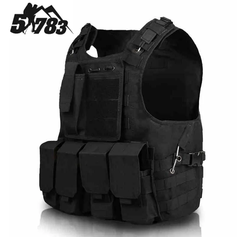 51783 Hot New Hunting Military Airsoft MOLLE Nylon Combat Paintball Tactical Vest Outdoor Products  hunting Vest Nylon Vests