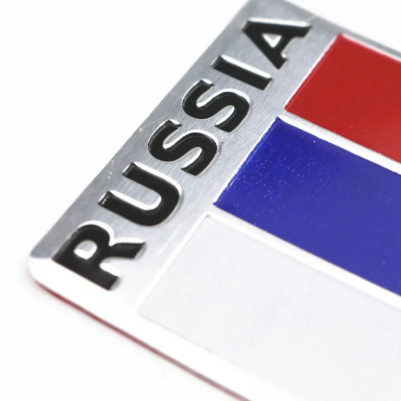 Алюминий сплав Российской Федерации национальные флаги наклейки на тело