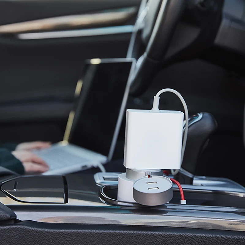 XIAOMI Оригинал MIJIA портативная Автомобильная розетка USB Автомобильное зарядное