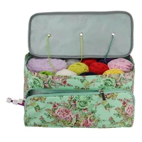 diy sewing crocheting knitting organizer square yarn storage bag for diy needle craft holder tote handmade sewing supplies tool