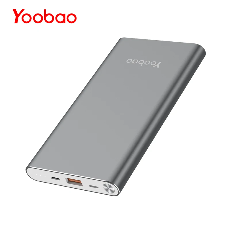 Yoobao A1 повербанк 10000mAh Ультратоникий внешний аккумулятор с 2A выходом внешная батарея для телефонов универсальный повер банк для iPhone Xiaomi Samsung и Huawei