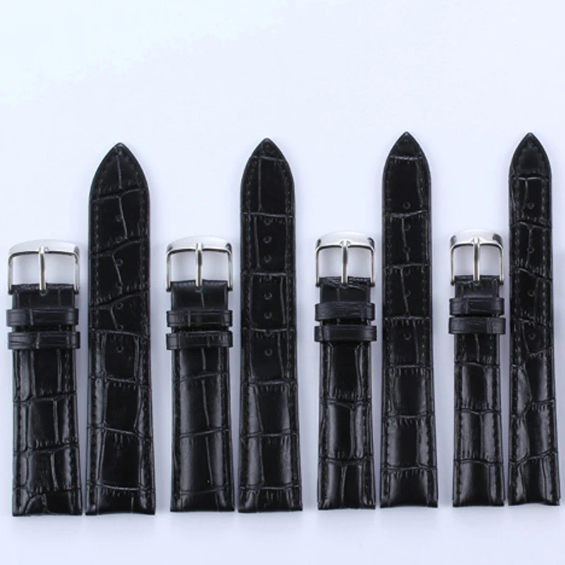 Высокое Качество Кожи ремешок для часов натуральная кожа 16 мм 18 20 22 Мужчины