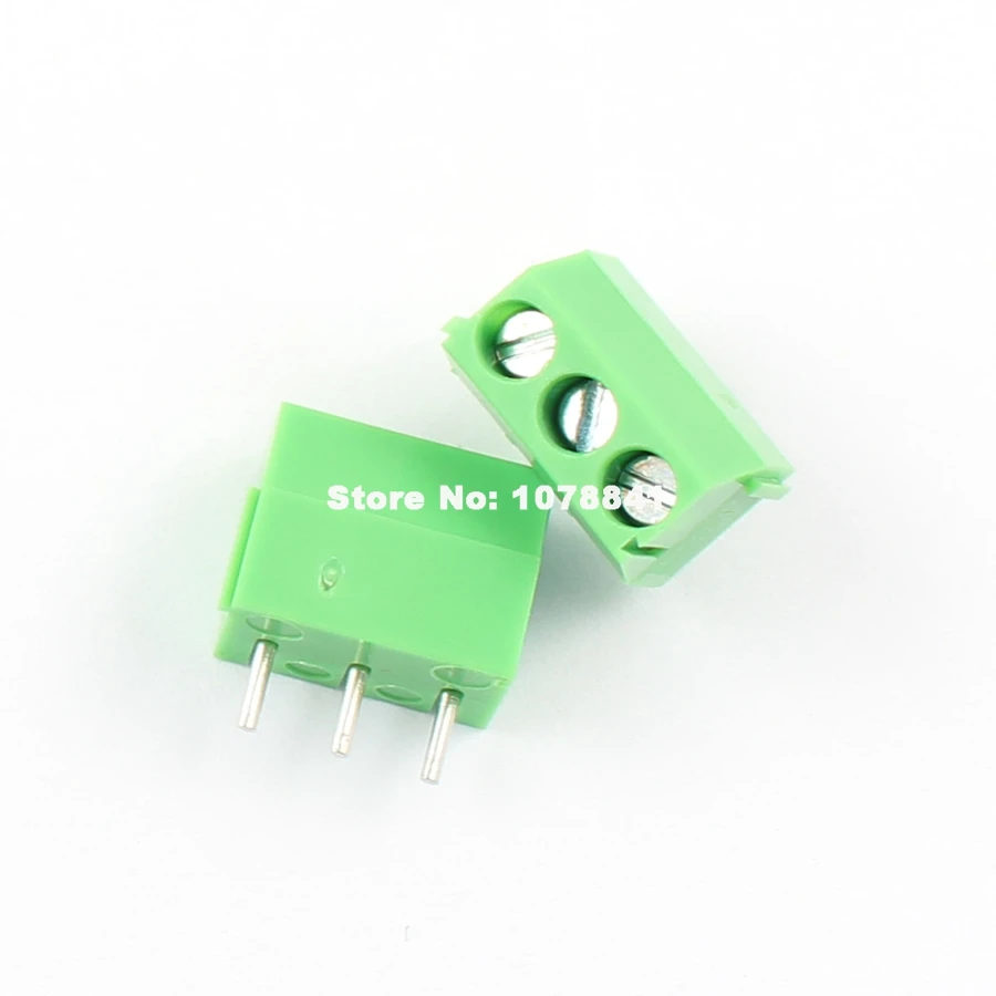 20 штук 3 5 мм шаг pin way прямые булавки PCB Винтовые клеммы разъема KF350 3P|connector block|connector