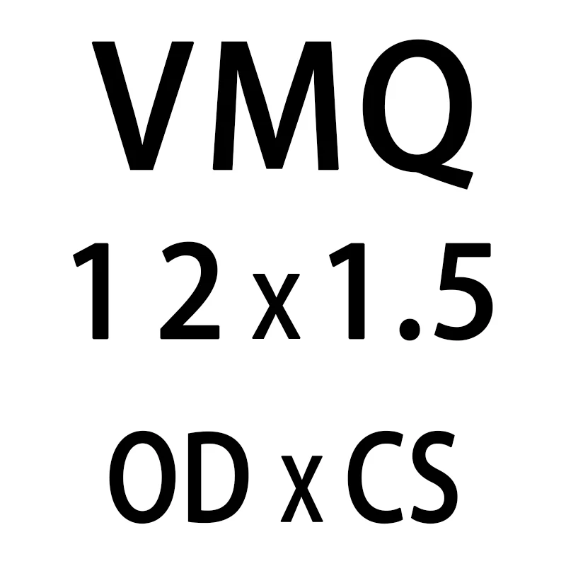 10 шт./лот белые силиконовые уплотнительное кольцо из силикона/VMQ 1,5 мм Толщина OD4/5/6/7/8/9/10/11/12/13 мм уплотнительное кольцо резиновое уплотнительное кольцо шайба - Цвет: OD12mm