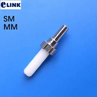 500pcs sc ceramic ferrule for sc fc fiber optic connector with flange sm 1 0 mm 2 0 connectivity with holder free shipping