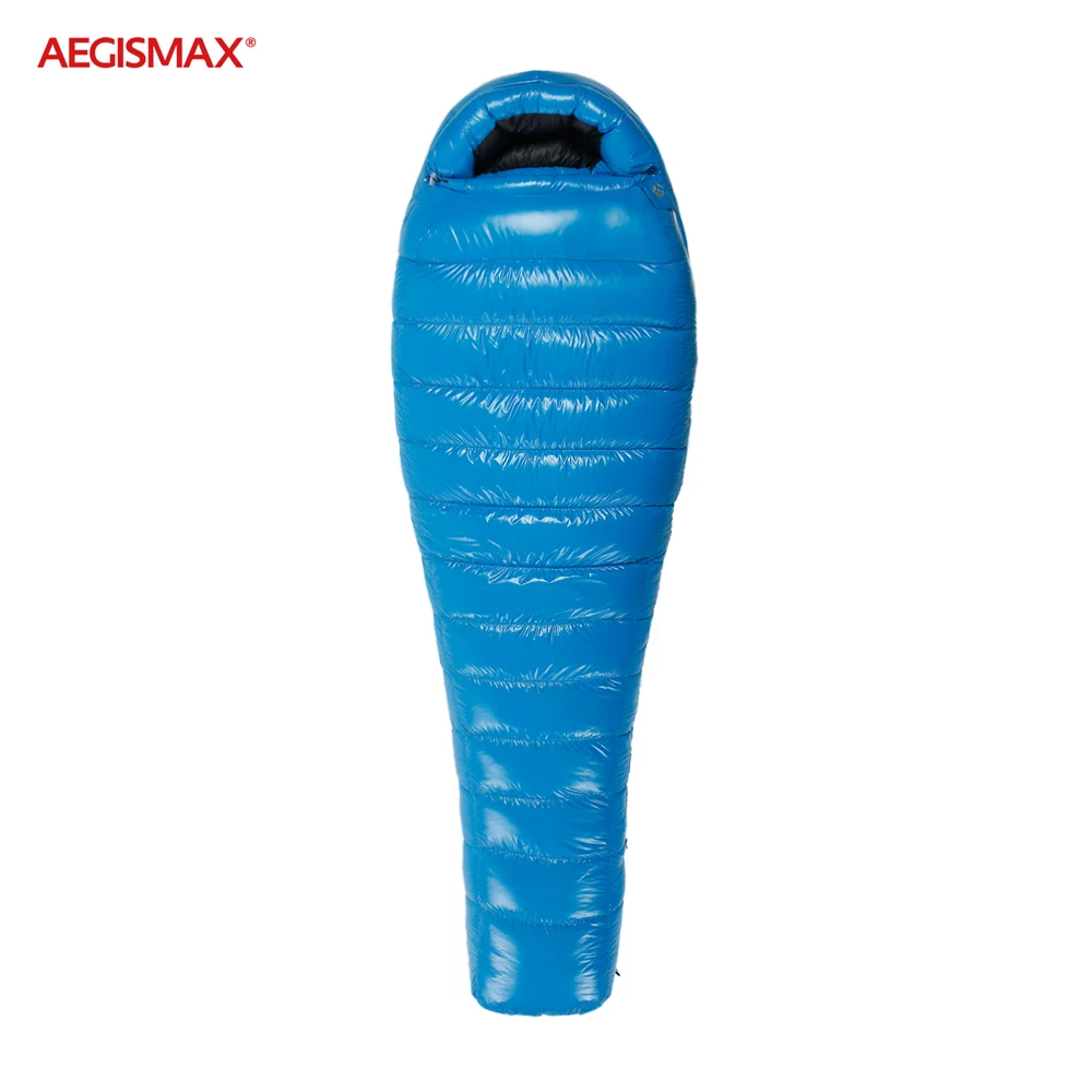 AEGISMAX, 95%, белый гусиный пух, спальный мешок для кемпинга, для холодной зимы, Сверхлегкий, для кемпинга, комбинированные мешки, 800FP& Сращивание, синий, черный