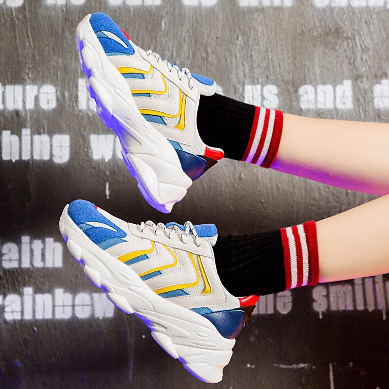 Горячая Женские кроссовки 2019 новые летние чистого Красного цвета обувь на