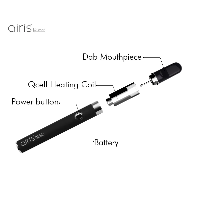 Оригинальный набор для вейпа AIRISTECH Airis Quaser Qcell Quartz Coil Dab starter вапорайзер с