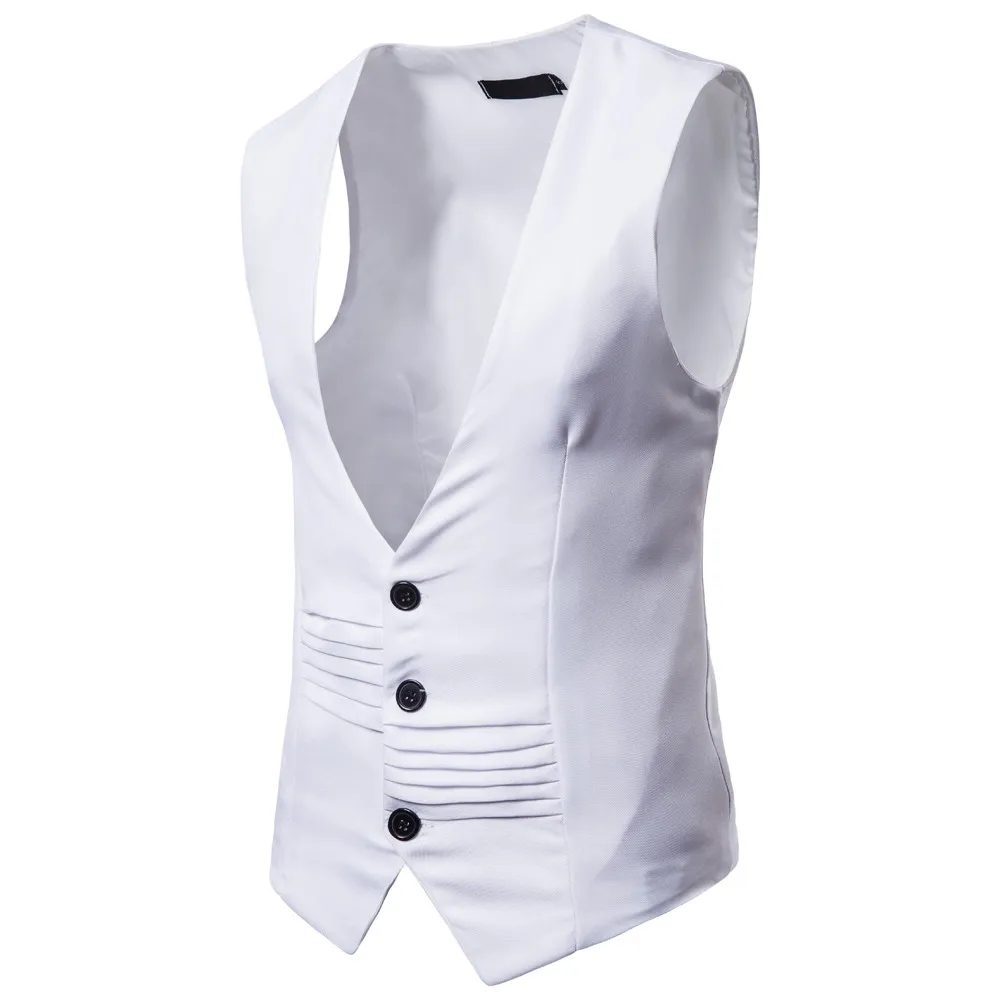 

Casual Vest Jacket Men Autumn Winter Nice Waistcoat Vest Mens Sleeveless Pocket Black Jacket Coats Male Slim Vest Gilet Homme