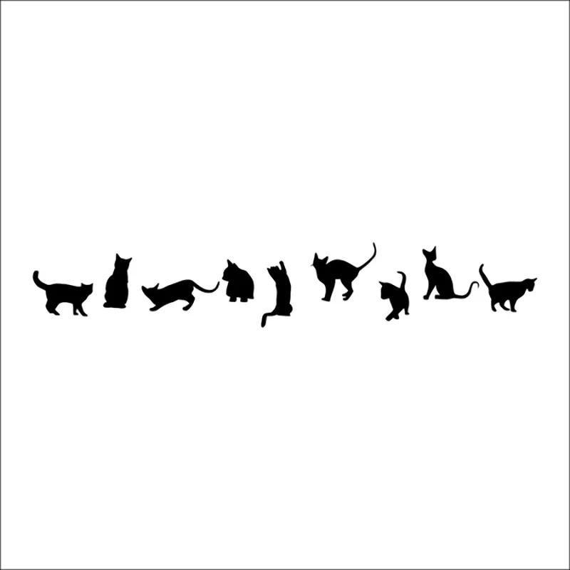 Наклейки на стену Nine Cats для домашнего офиса DIY прекрасный художественный Декор