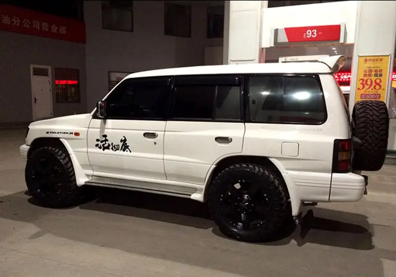 Для Mitsubishi PAJERO V33 спойлер 2001-2005 ABS спойлер автомобиля украшение в виде хвостового крыла задний багажник спойлер для pajero v33