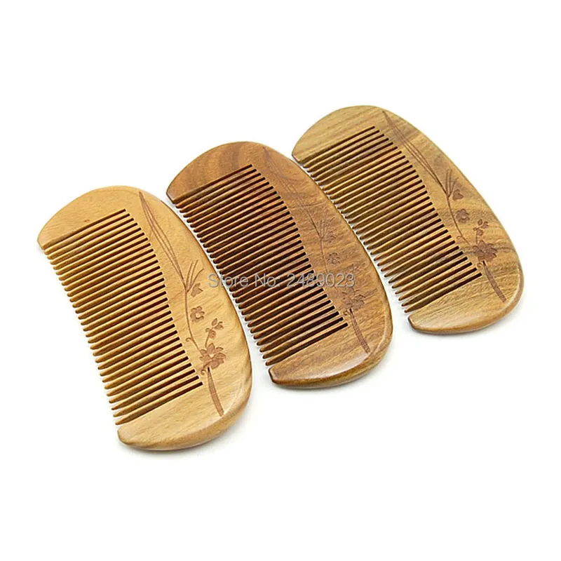 

Детская деревянная расческа с резными цветами, не статическая Массажная щетка для волос, уход за здоровьем, деревянные расчески, инструмент для укладки волос 20 шт.