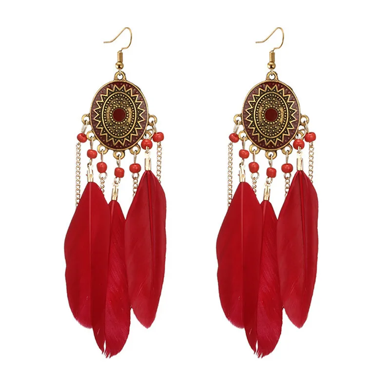 2019 Модные серьги для женщин винтажные женские богемные модные плетеные с