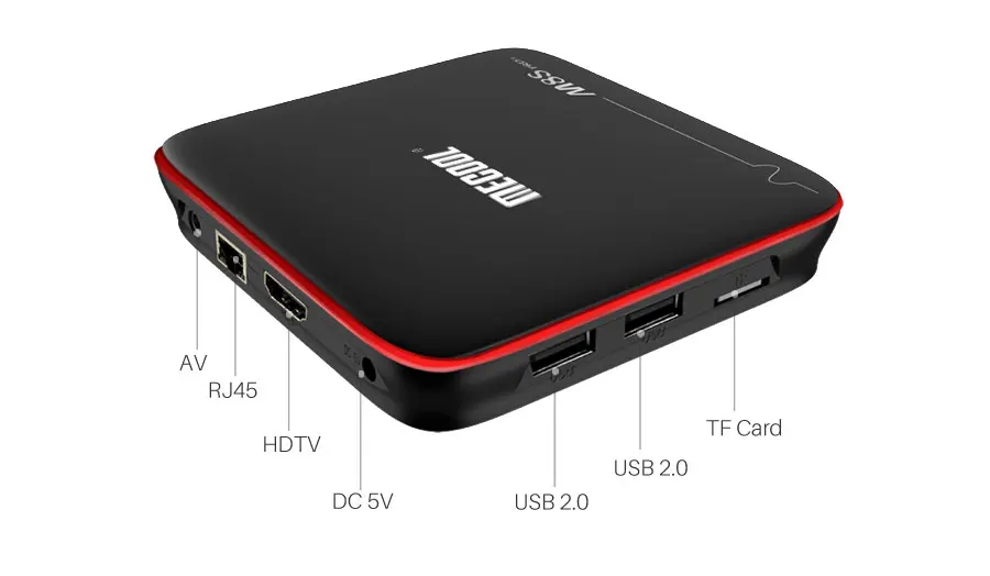 10 шт. Android tv OS Google Голосовое управление ТВ коробка Android 7,1 умная коробка Amlogic S905W Процессор четырехъядерный 4K 2GB 16GB Mecool M8S Pro W