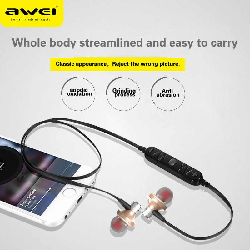 Bluetooth-наушники Awei A860BL Беспроводные спортивные наушники стерео гарнитура для
