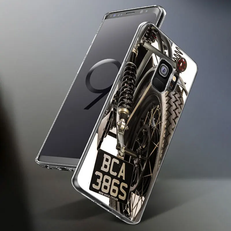 Популярный винтажный мотоциклетный Мягкий силиконовый чехол для Samsung Galaxy S10 S9 S8