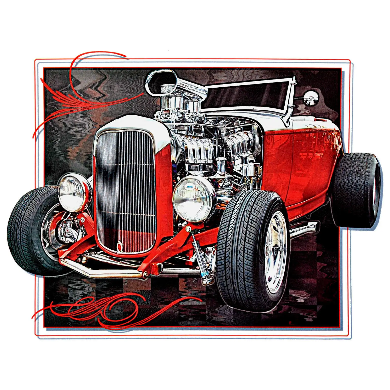 Vintage Garage Old School Roadster Tuning Auto Werkstatt HotRod T-Shirt *1196 w | Мужская одежда