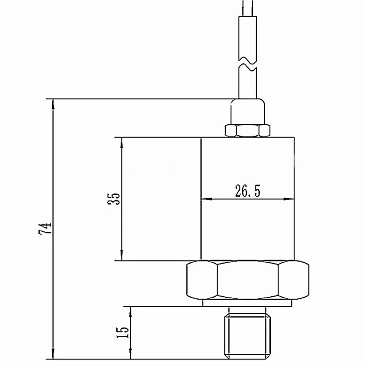 Датчик давления с кабелем 1 м выход G1/4 4 20mA 0 МПа/100 МПа (14500PSI) на выбор|pressure