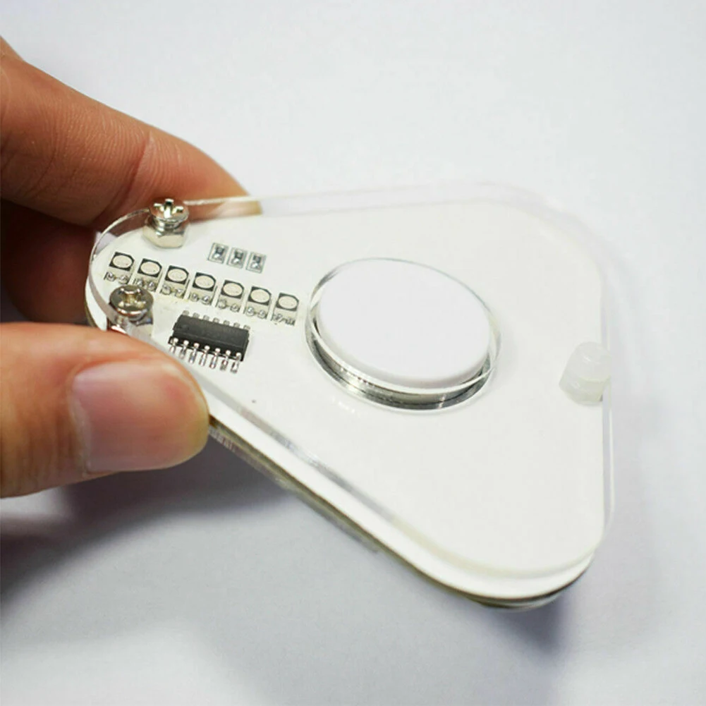 DIY SMD Обучающий набор интересный прочный акриловая лампа RGB треугольный Спиннер POV