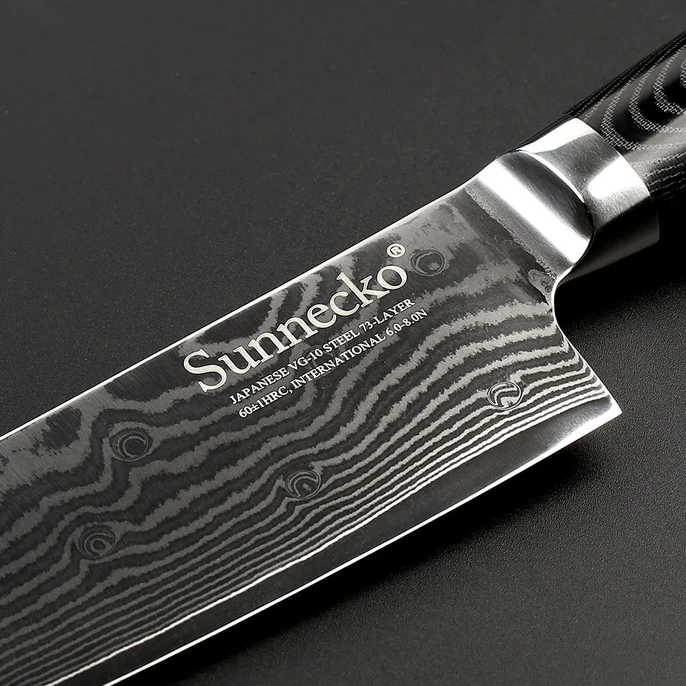 Набор кухонных ножей SUNNECKO 3 шт. ножи шеф повара сантоку 73 уровня японский