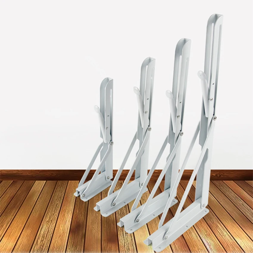 2 шт./компл. белый треугольный складной металлический кронштейн защелку