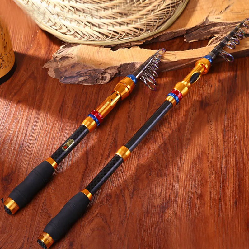 

Mini Portable Telescopic Distance Throwing Fishing Rod Spinning Carbon Fish Hand Fishing Tackle Sea Rod Fishing Pole 3m 3.6m