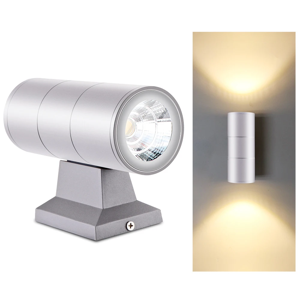 Двойная головка вверх и вниз настенный светильник наружная дверь лампа