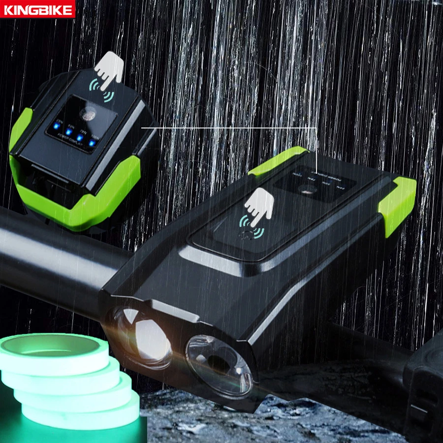 

Bicycle Light with Speaker 4000 Lumens 3 Mode Bike USB Rechargeable LED cycling Front Light Bike lights Lamp Torch Waterproof