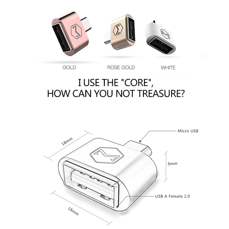 Mcdodo OTG Micro USB кабель адаптер 2 0 конвертер для Мобильный телефон Android Samsung планшетный