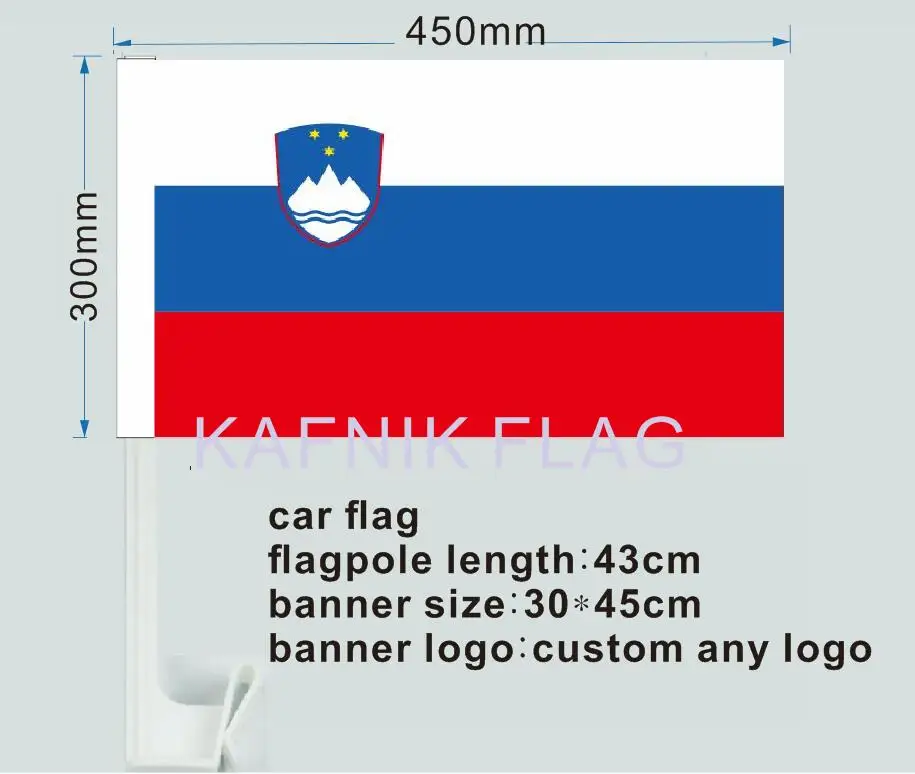 Кафник 30x45 см Словенский Автомобильный флаг бесплатная доставка | Дом и сад