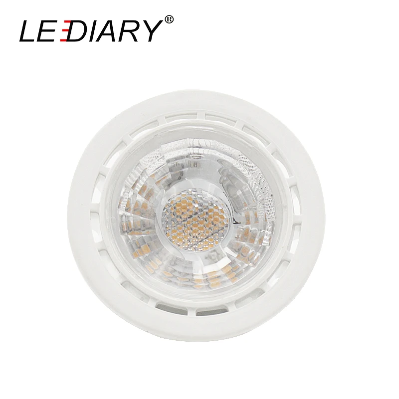 LEDIARY 6 шт./лот MR16 GU5.3 Светодиодная лампа точечного светильника 5 Вт 12 В/100-240 в 220 В 110