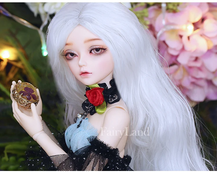 Миниатюрная кукла РИА BJD, модель 1/4 года, волшебная колдунья на Хэллоуин, опция для полного набора, рога для персонала, крылья для девочек, игрушки из смолы, Fairyland