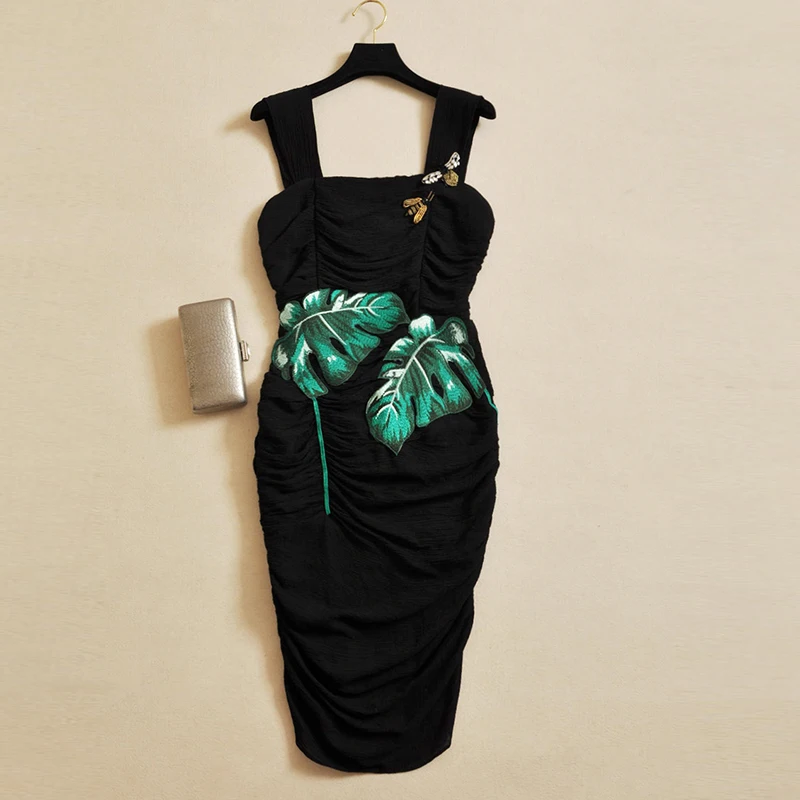 Высокое качество новинка 2020 дизайнерское подиумное платье женское с вышитыми