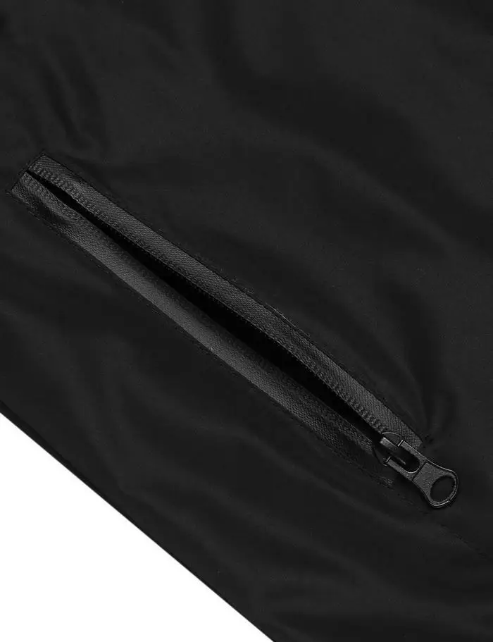 Hooded Lightweight Waterproof Black Navy Long Casual Raincoat Blue Sleeve Rain Zipper Regular Jacket Women Yellow Solid