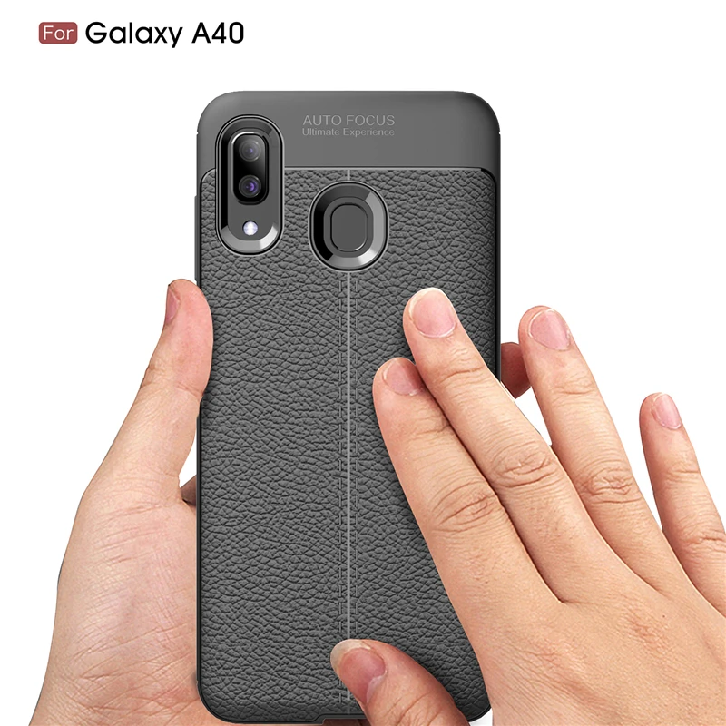Чехол для Samsung Galaxy A40 стильный прочный силиконовый чехол-бампер A50 A70 чехол |