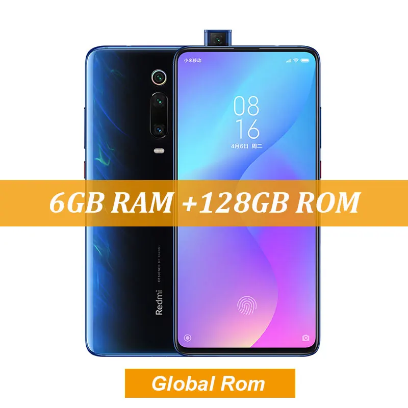 Global Rom Blue Xiaomi Redmi K20 6GB 128GB Snapdragon 730 Octa Core 6,39 ''AMOLED дисплей 4000mAh 48MP камеры - Цвет: Global Rom Blue