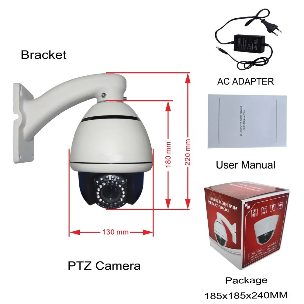 Stardot IP PTZ камера 1080p Высокоскоростная купольная 2 0 мегапиксельная инфракрасная