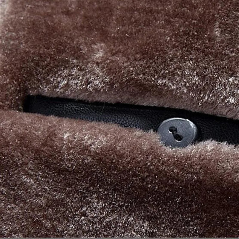 Высококачественная Мужская кожаная куртка с капюшоном 2020 Зимняя Толстая меховым