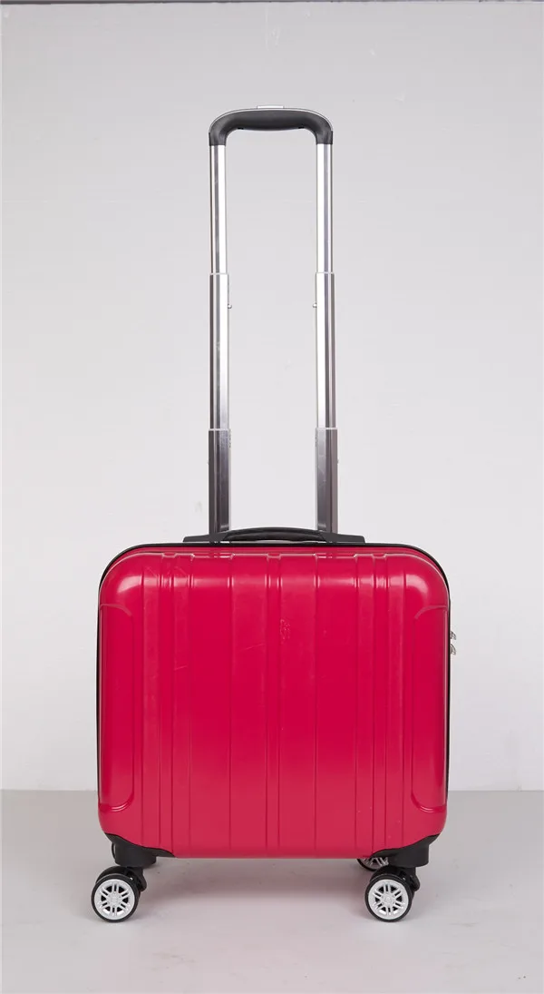 Stripes Rose red ZYJ настраиваемый багаж на колесиках для девочек и мальчиков, милый детский чемодан на колесиках из сплава, чемодан на колесиках, 18 дюймов, чемодан - Цвет: Stripes Rose red
