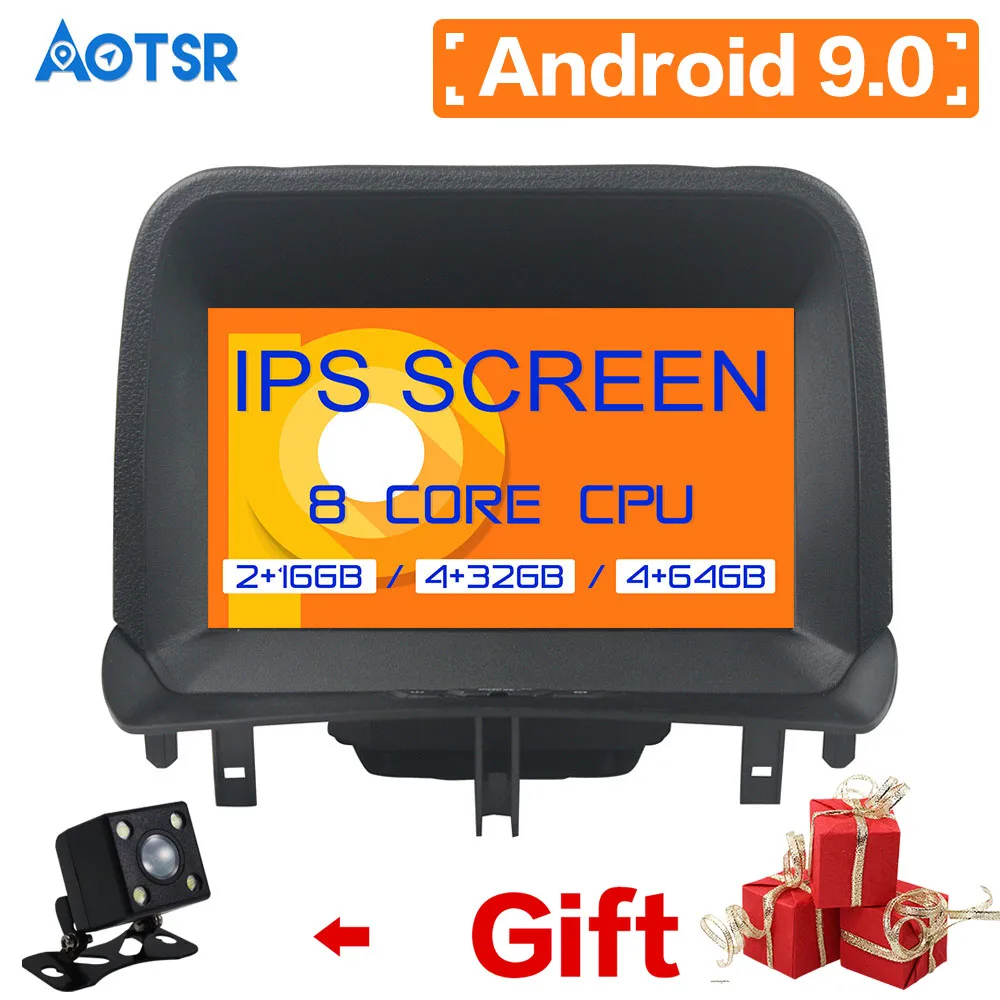 DSP IPS Android 9 0 ROM 64 RAM автомобильный dvd-плеер для Ford Tourneo Courier 2014-2017 стерео