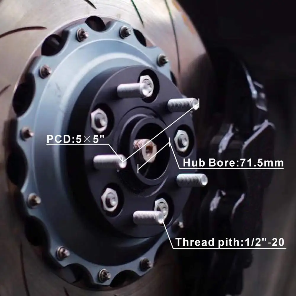 Oezrefit 1 шт. 5x5 колесные Распорки 5 дюймов hubцентральный подходит для 07 18 Jeep Wrangler JK 99 10