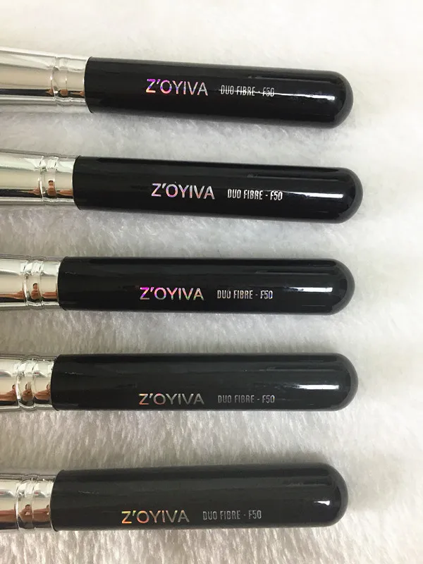 Новая Кисть для макияжа из волокна ZOYIVA F50 Duo минеральная кисточка румян