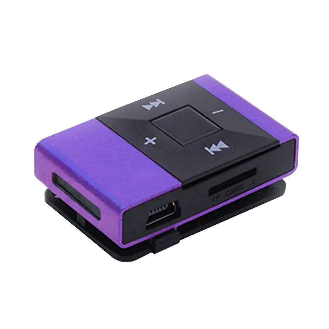 Металлический клип аудио плеер Поддержка карт спорта WAV, WMA, Mp3, Wav, 60 дБ MP3 1 USB 2,0 плеер 10-20 часов