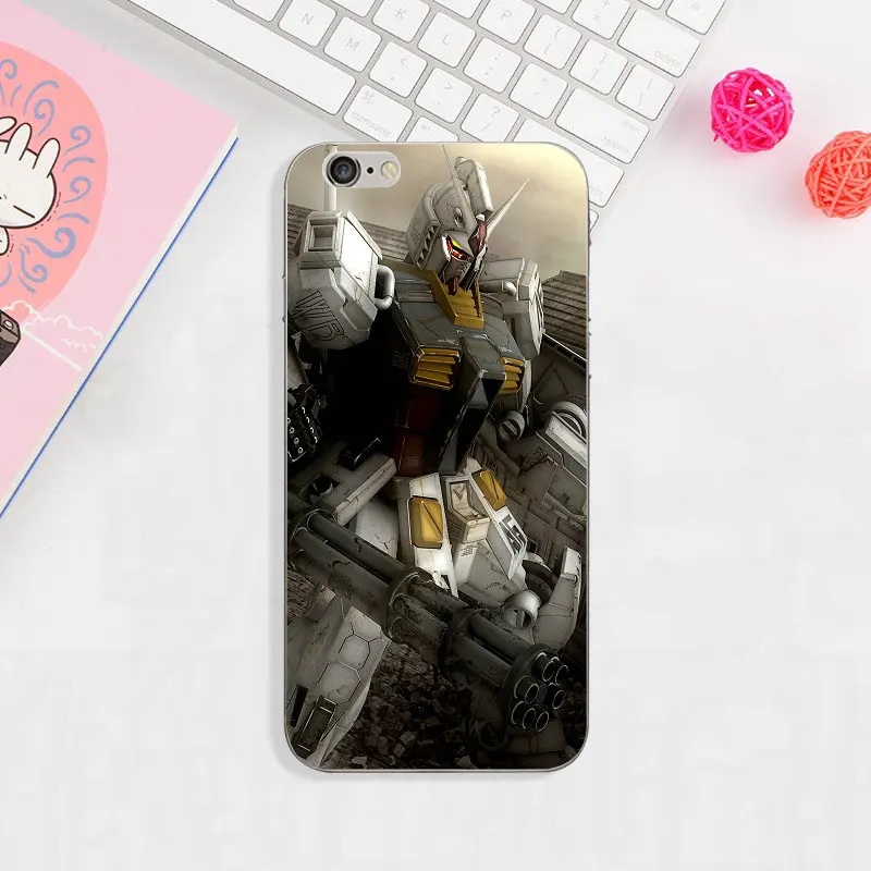 Cartoon Games Gundam Soft Clear TPU Silicon Mobile Phone Case For iphone 4 4s 5 5s se 6 6s plus 7 7plus 8 8plus X XR XS MAX | Мобильные