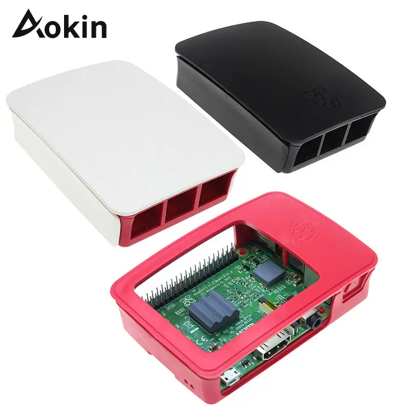 

For Raspberry Pi 3 Case ABS Enclosure For Raspberry Pi 2 Box Shell from Official Raspberry Pi Foundation Protective Black Cases